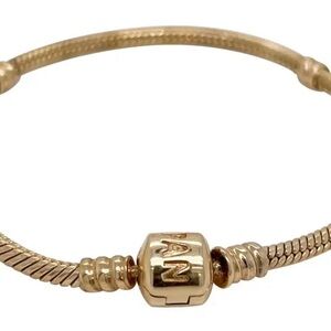 Pandora 14 K Gold Barrel-clasp bracelet